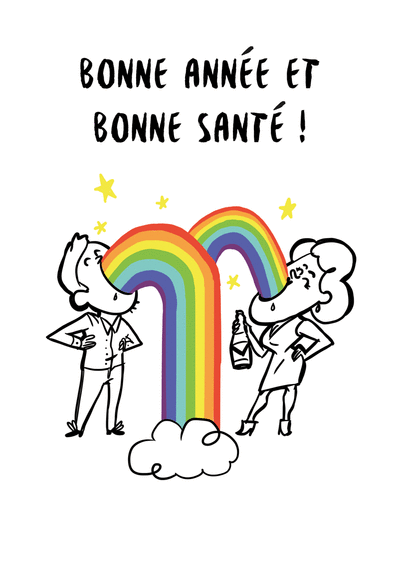 e carte bonne annee humour